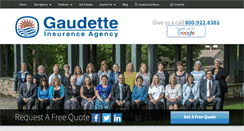 Desktop Screenshot of gaudette-insurance.com